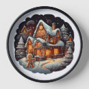 Search for gingerbread man clocks Xmas