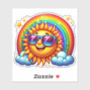 Search for happy smiling cloud stickers Rainbow