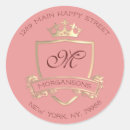 Search for pink and gold address stickers Blush