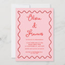 Search for red border wedding invitations Chic