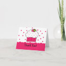 Search for cupcake thank you cards Pink