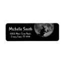 Search for raven return address labels Spooky halloween