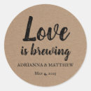 Search for kraft wedding stickers Country