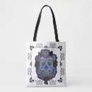Search for sugar skull tote bags White