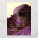 Search for amethyst invitations Gold