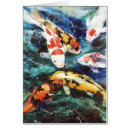 Search for koi fish painting postcards Watercolor