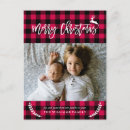 Search for red plaid christmas cards Checkers