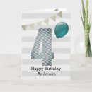 Search for blue and silver birthday cards For kids