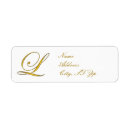Search for monogram l return address labels Elegant