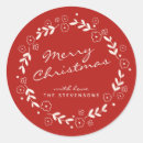 Search for simple wreath stickers Merry christmas