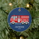 Search for firetruck christmas tree decorations Cute