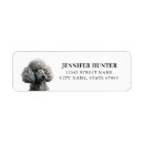 Search for poodle return address labels Cute