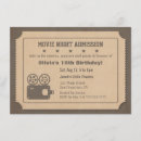 Search for movie ticket invitations Admission