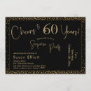 Search for black 60 invitations Cheers to 60 years