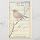 Search for robin stationery paper Bird