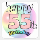 Search for 55 birthday stickers Party