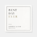 Search for best day ever napkins Engagement