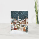 Search for new house christmas cards Watercolor