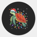 Search for sea turtle stickers Santa