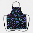 Search for musical notes aprons Rhythm