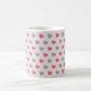 Search for red heart shape mugs Vintage