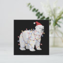 Search for funny polar bear christmas cards Santa claus