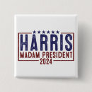 Search for president campaign badges Kamala for president