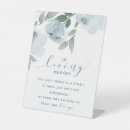 Search for memorial wedding signs Dusty blue