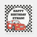 Search for checkered flag napkins Black and white