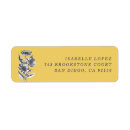 Search for yellow daisy return address labels Vintage