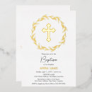 Search for event religious invitations Gold cross