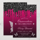 Search for black quinceanera invitations Diamonds