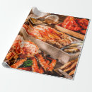 Search for cuisine wrapping paper Background