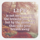 Search for life quote stickers Nature