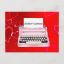 Search for retro typewriter postcards Pink