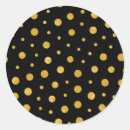 Search for black gold polka dots stickers Elegant