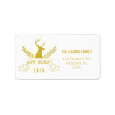 Search for rustic antlers return address labels Winter