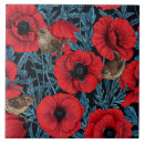 Search for red poppy tiles Botanical