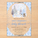 Search for arctic animals baby shower invitations Floral