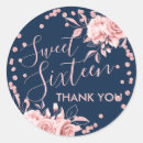 Search for navy and rose gold stickers Floral