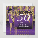 Search for gold 50th invitations Girly