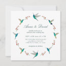 Search for hummingbird wedding invitations Blue