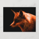Search for red foxes postcards Orange