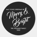 Search for happy holidays stickers Merry and bright