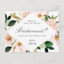 Search for hydrangea bridesmaid cards Will you be my