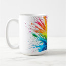 Search for paint splattered mugs Rainbow