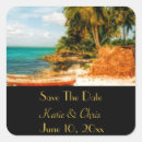 Search for beach save the date stickers Palm trees