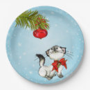 Search for christmas cat plates Funny