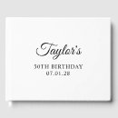 Search for 50th birthday guest books Elegant