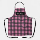 Search for pink plaid aprons Baker